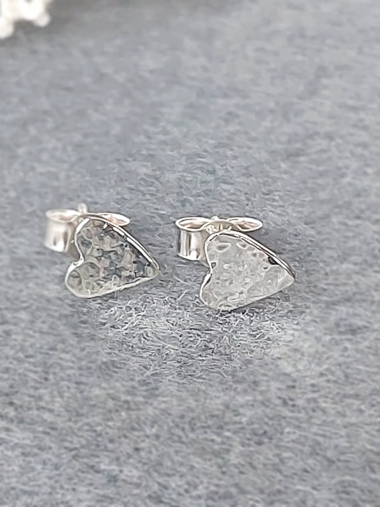 Silver Heart Earrings