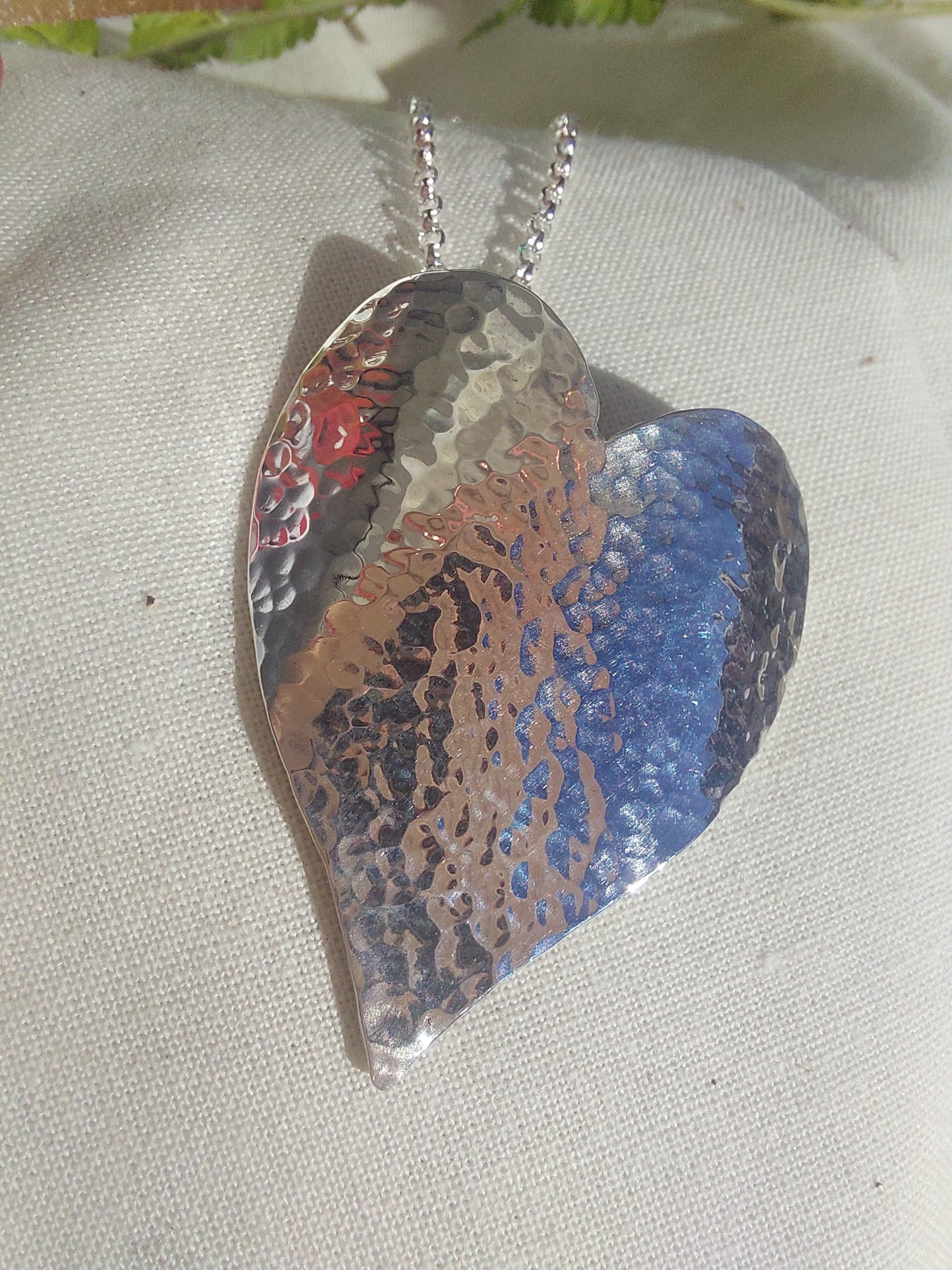 Hammered Heart Pendant