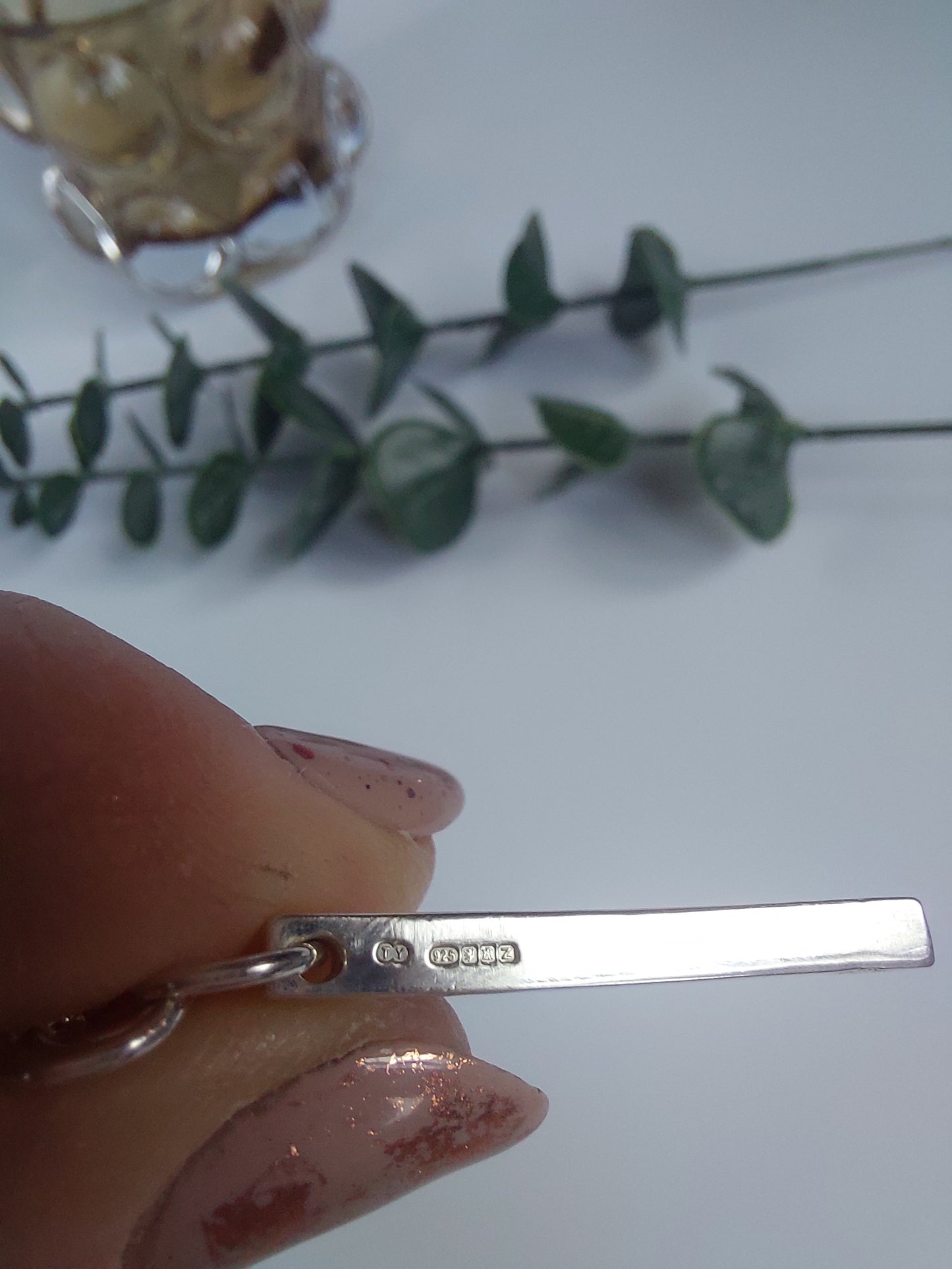 Simple Silver Drop Pendant