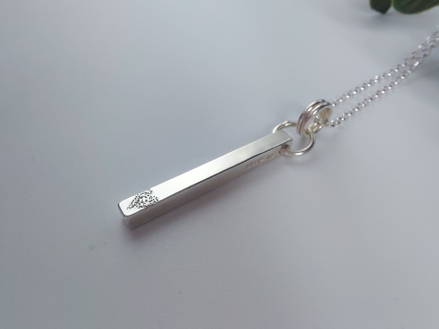 Simple Silver Drop Pendant