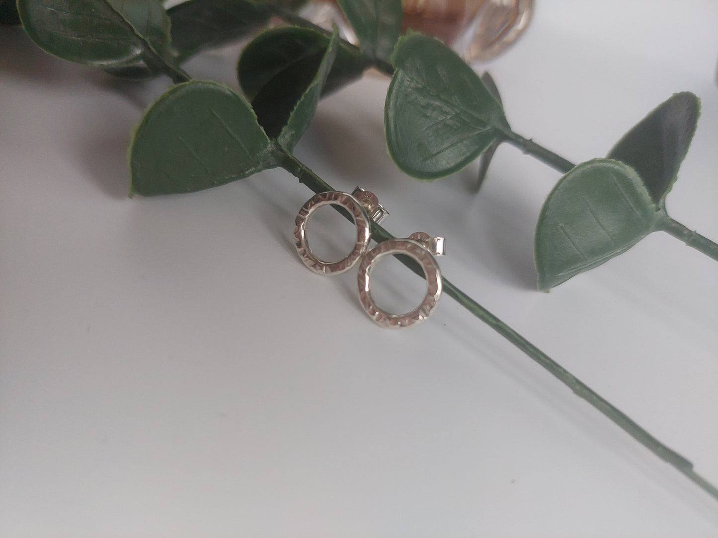 Silver Circular Studs