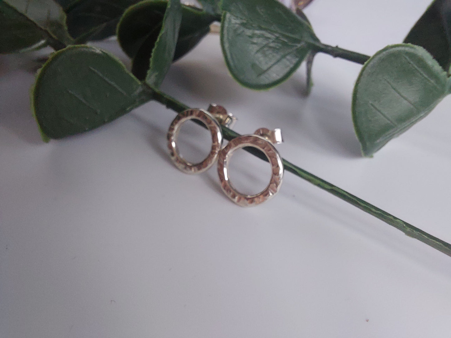 Silver Circular Studs