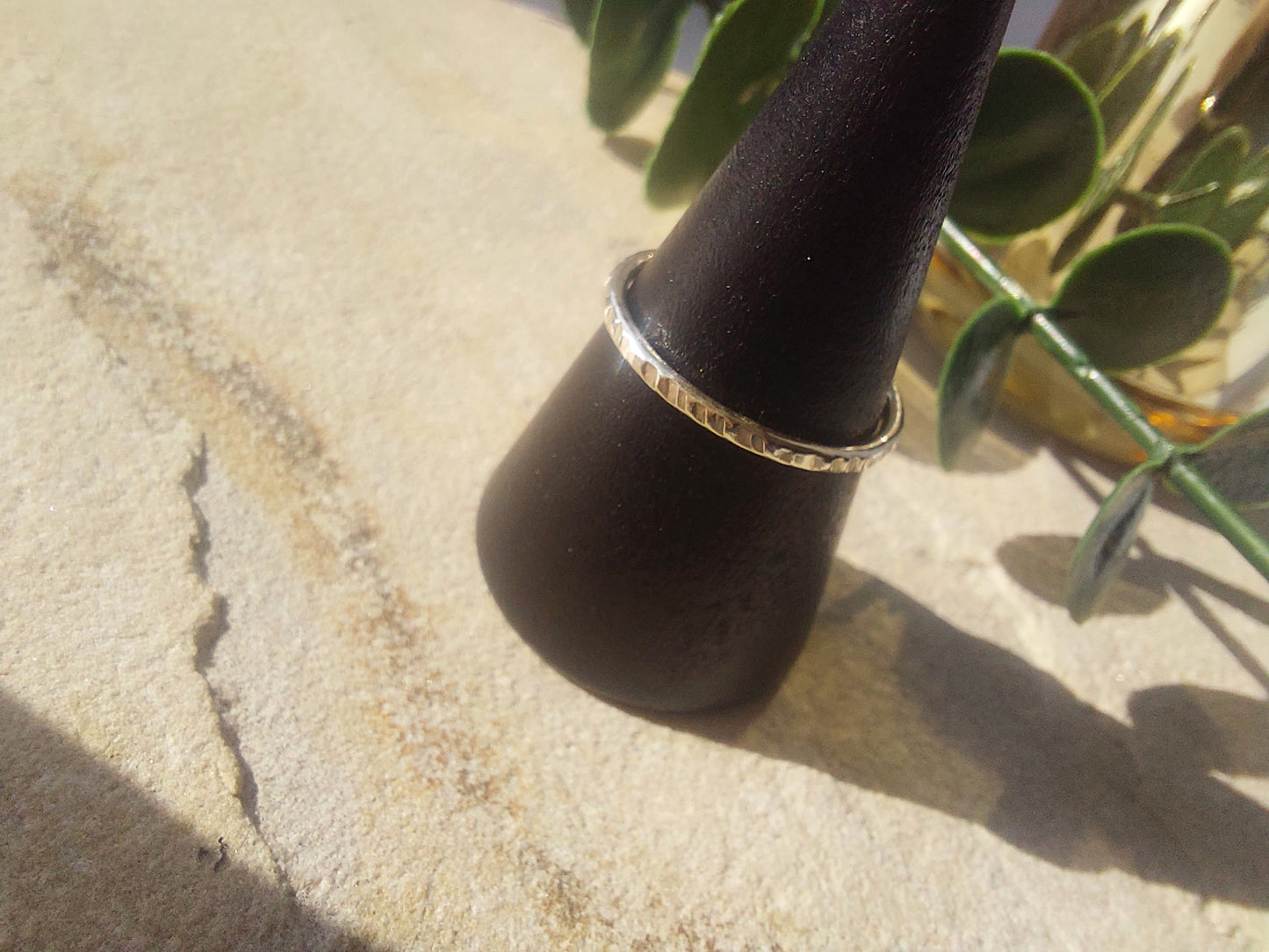 Delicate Silver Band/Stacker Ring.