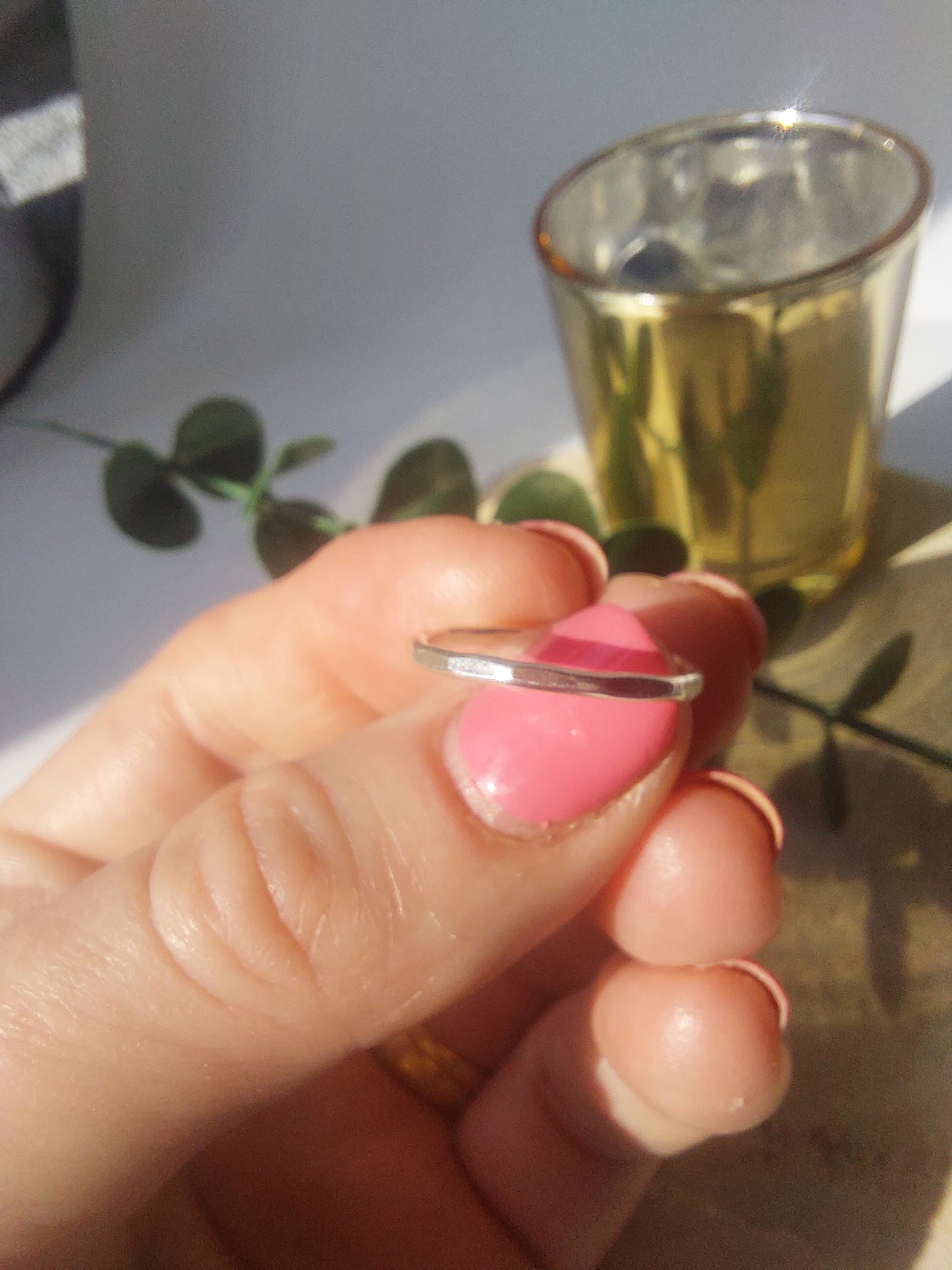 Delicate Silver Band/Stacker Ring.