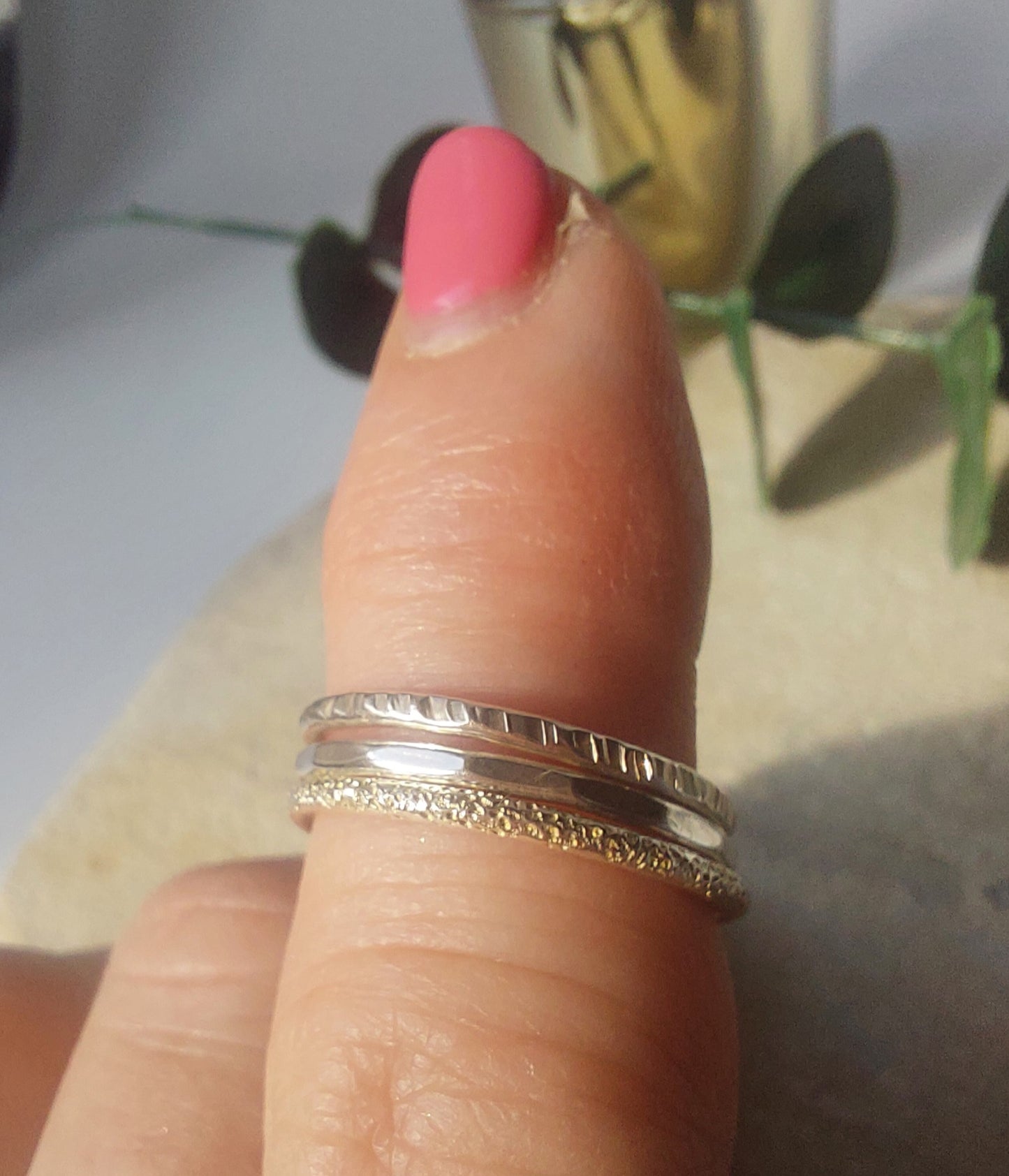 Delicate Silver Band/Stacker Ring.