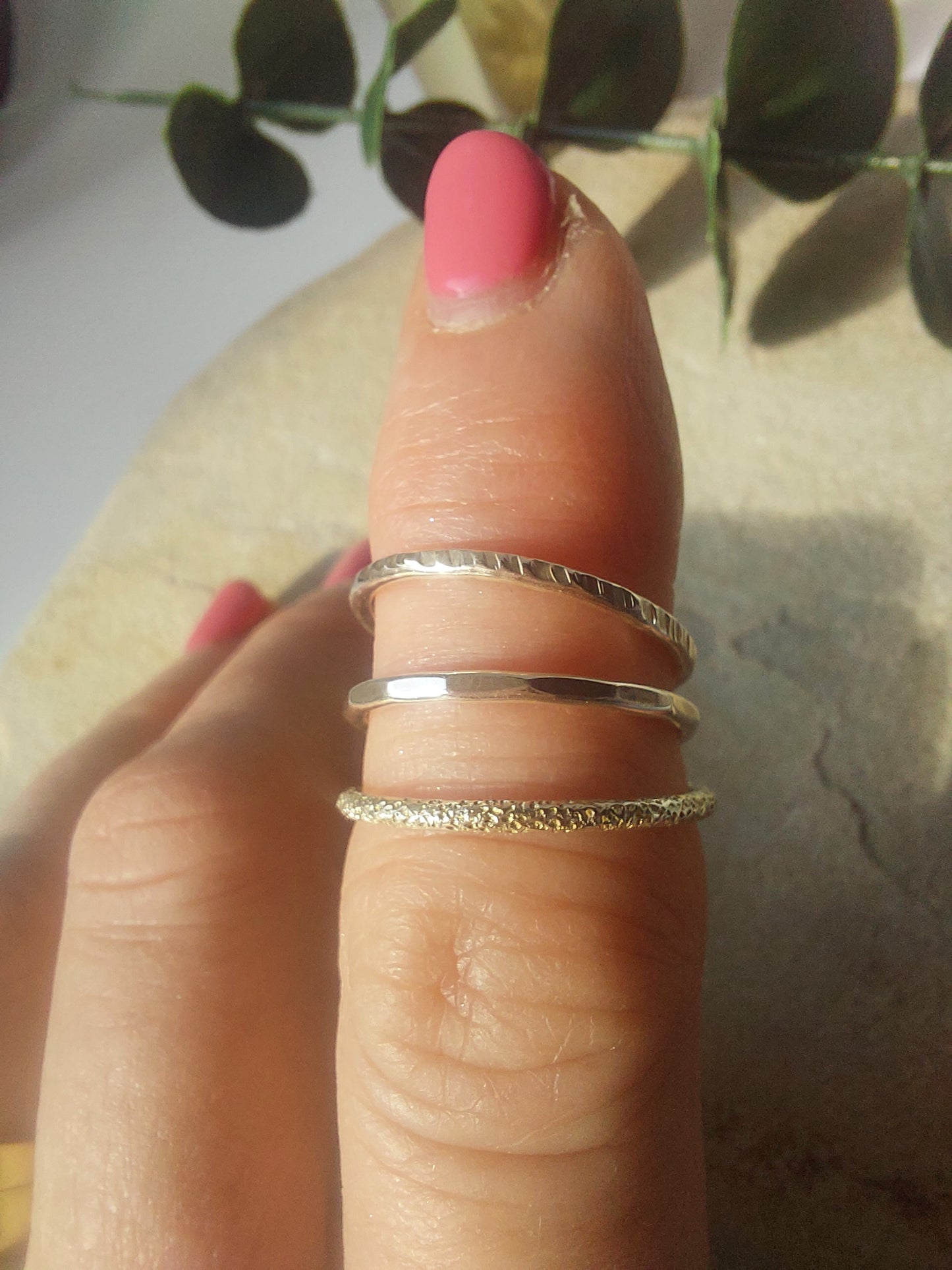 Delicate Silver Band/Stacker Ring.