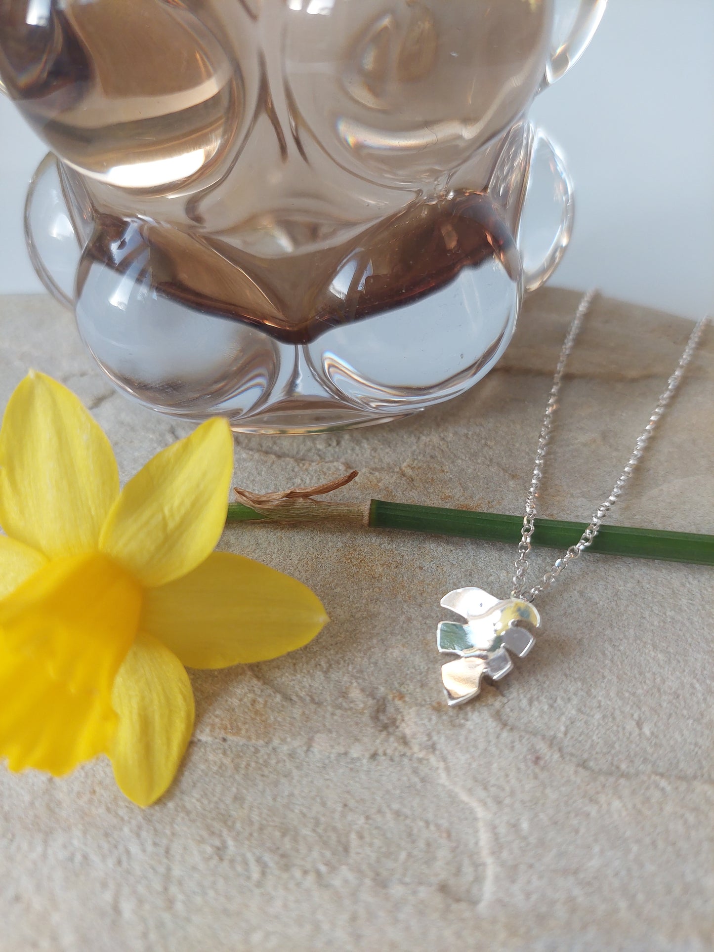 Sterling Silver Monstera Leaf Pendant Necklace