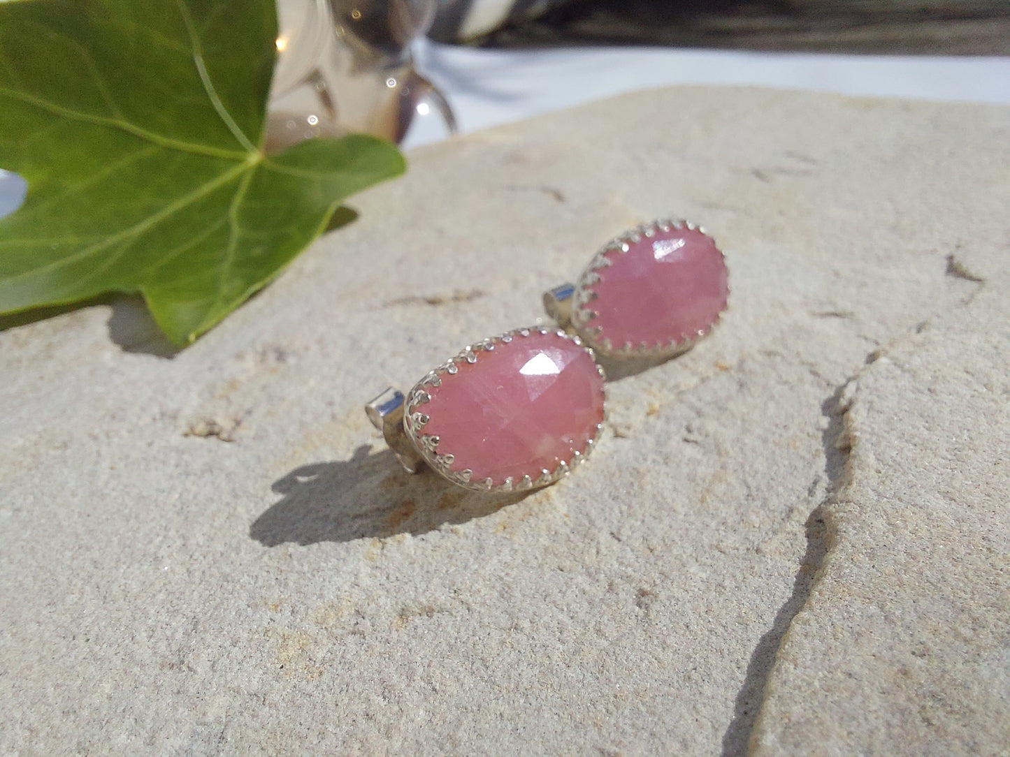 Pink Tourmaline Earrings