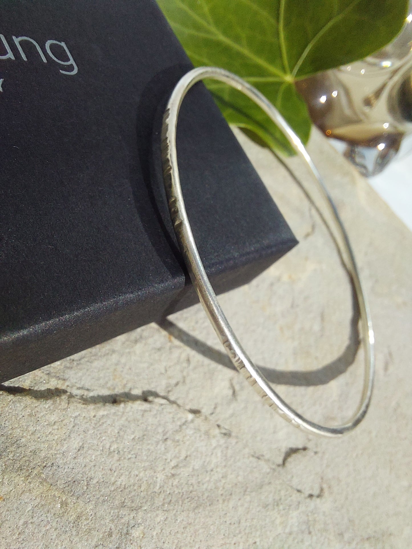 Silver Textured Bangle