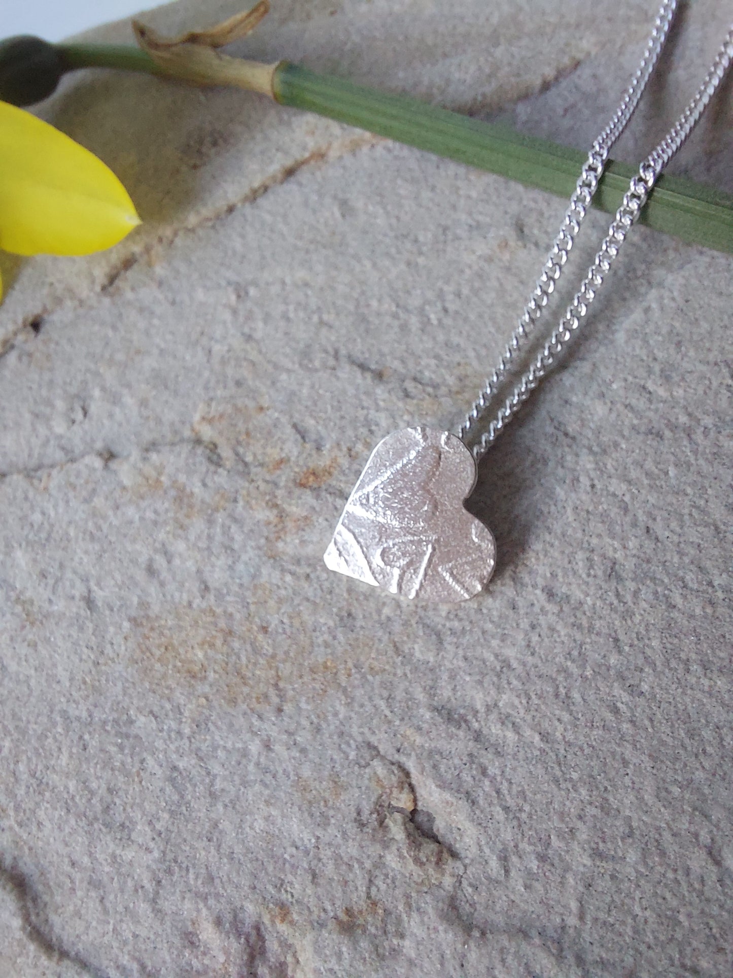 Delicate Sterling silver Heart of Hearts Pendant Necklace