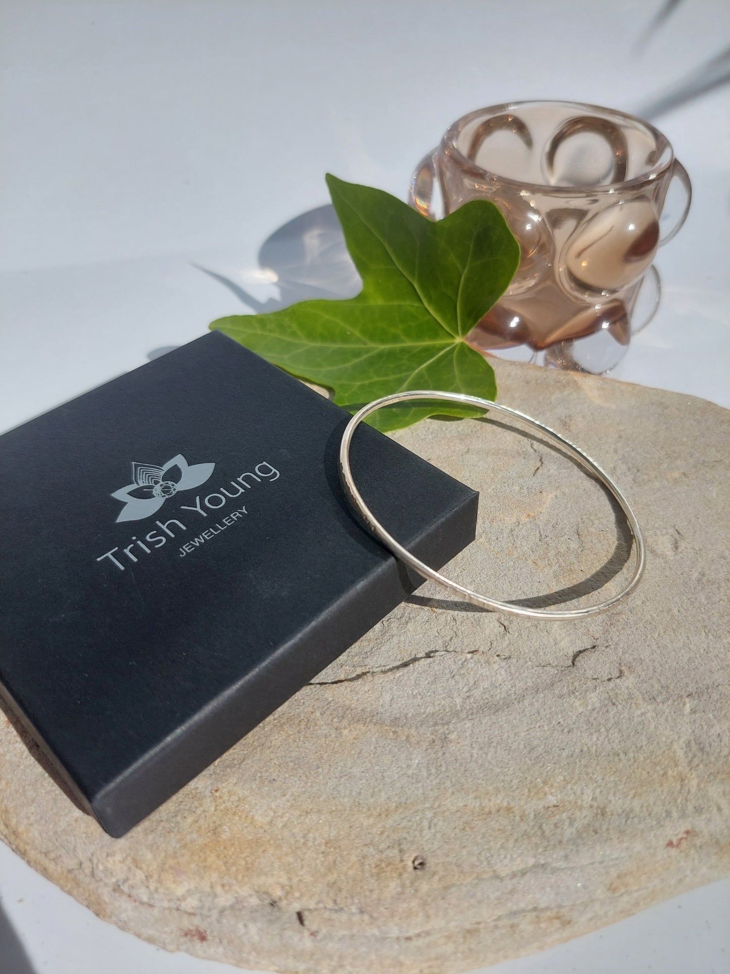 Silver Textured Bangle