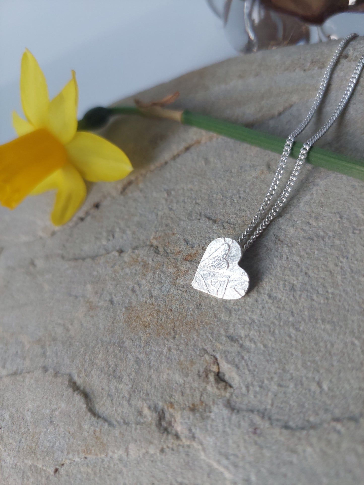 Delicate Sterling silver Heart of Hearts Pendant Necklace